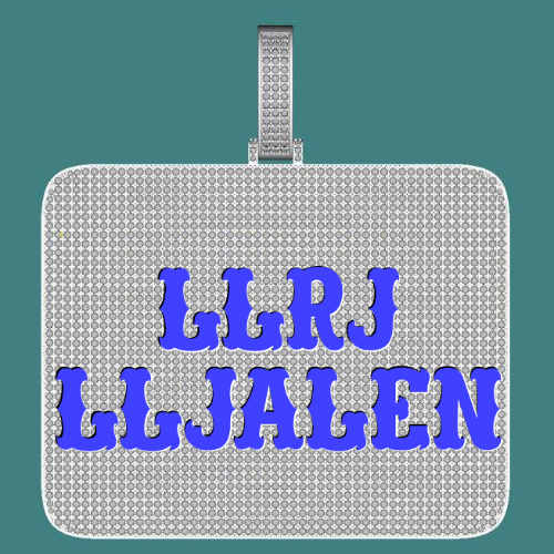 CUSTOM LETTER NECKLACE 3D BIG SQUARE