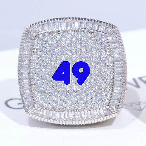 CUSTOM LETTER 3D ICED RING
