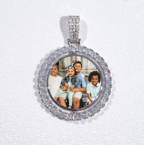 3D Spinning 2-Faced Custom Picture Pendant