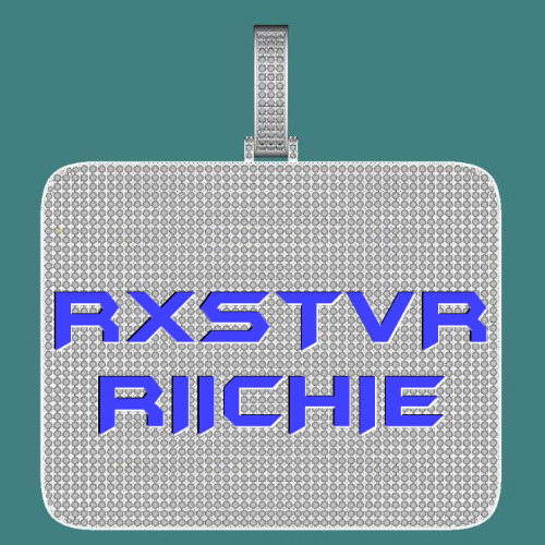 CUSTOM LETTER NECKLACE 3D BIG SQUARE