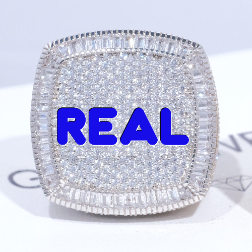 CUSTOM LETTER 3D ICED RING