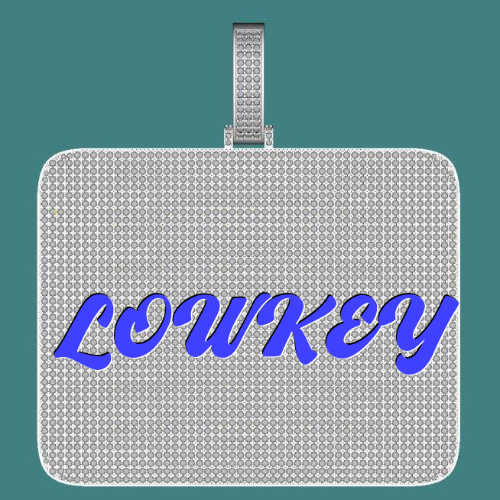 CUSTOM LETTER NECKLACE 3D BIG SQUARE