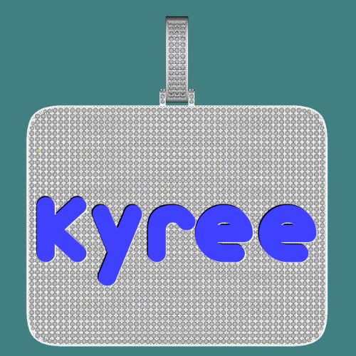 CUSTOM LETTER NECKLACE 3D BIG SQUARE