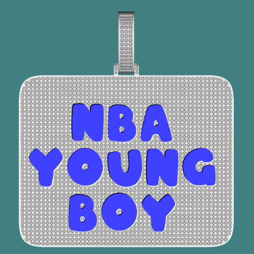 CUSTOM LETTER NECKLACE 3D BIG SQUARE