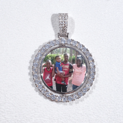 3D Spinning 2-Faced Custom Picture Pendant