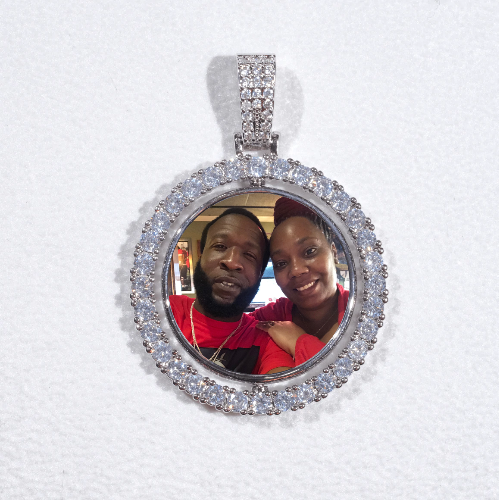3D Spinning 2-Faced Custom Picture Pendant