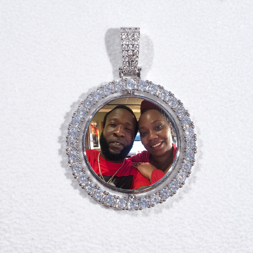 3D Spinning 2-Faced Custom Picture Pendant