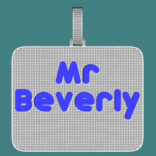 CUSTOM LETTER NECKLACE 3D BIG SQUARE