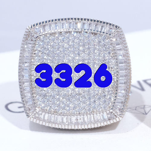 CUSTOM LETTER 3D ICED RING