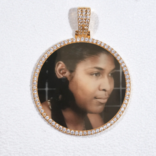 MEDIUM 3D CIRCLE CUSTOM PICTURE PENDANT