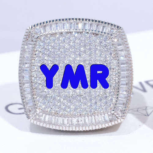 CUSTOM LETTER 3D ICED RING