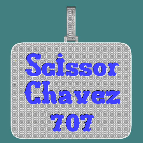 CUSTOM LETTER NECKLACE 3D BIG SQUARE