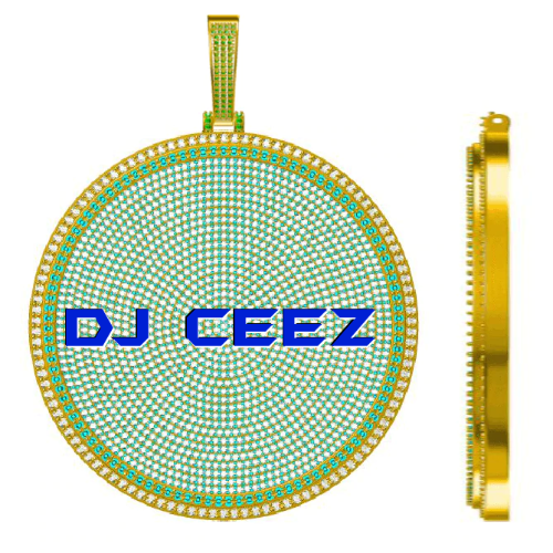 CUSTOM LETTER NECKLACE 3D BIG DISC