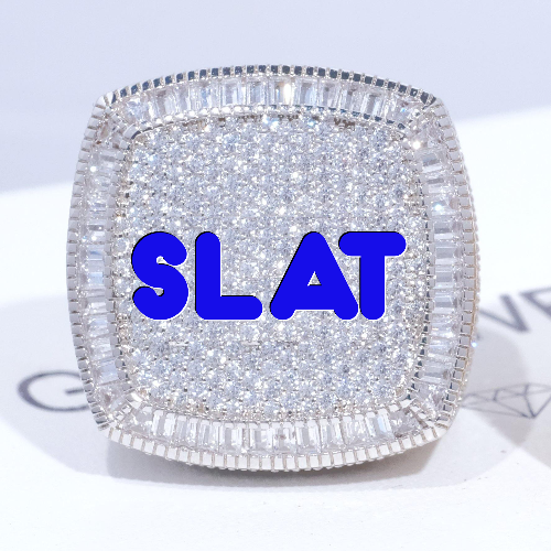 CUSTOM LETTER 3D ICED RING