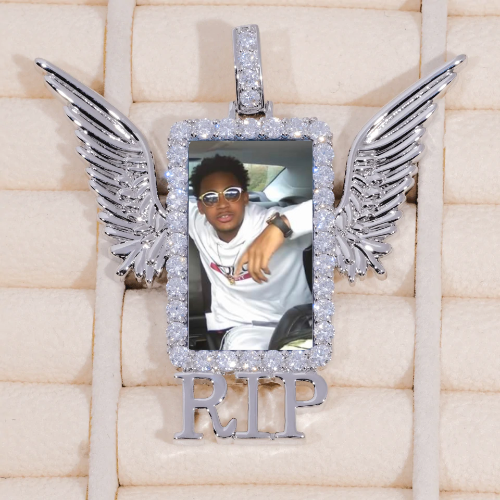 RIP WING 3D CUSTOM PICTURE PENDANT