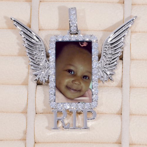 RIP WING 3D CUSTOM PICTURE PENDANT
