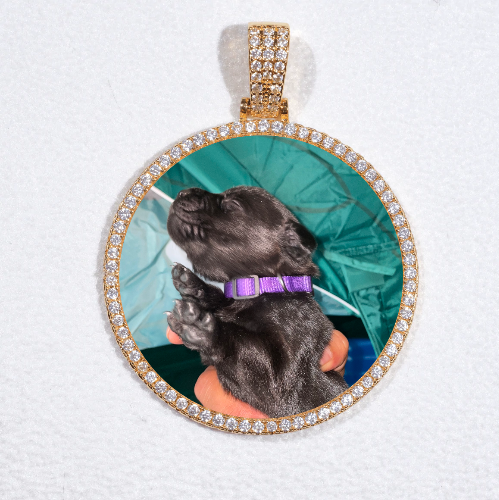 MEDIUM 3D CIRCLE CUSTOM PICTURE PENDANT