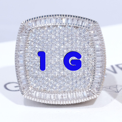 CUSTOM LETTER 3D ICED RING
