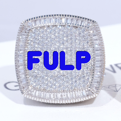 CUSTOM LETTER 3D ICED RING