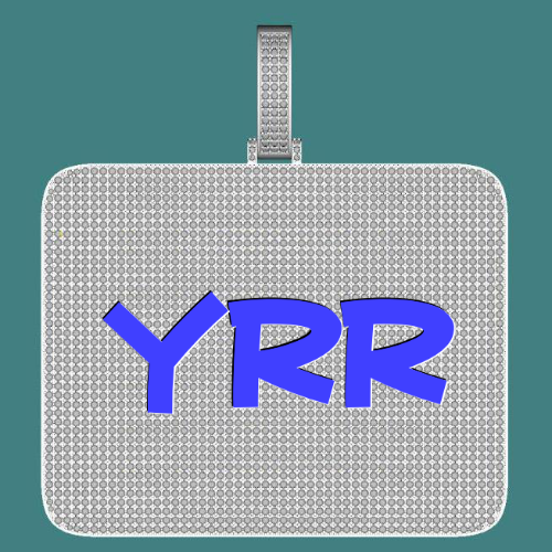 CUSTOM LETTER NECKLACE 3D BIG SQUARE