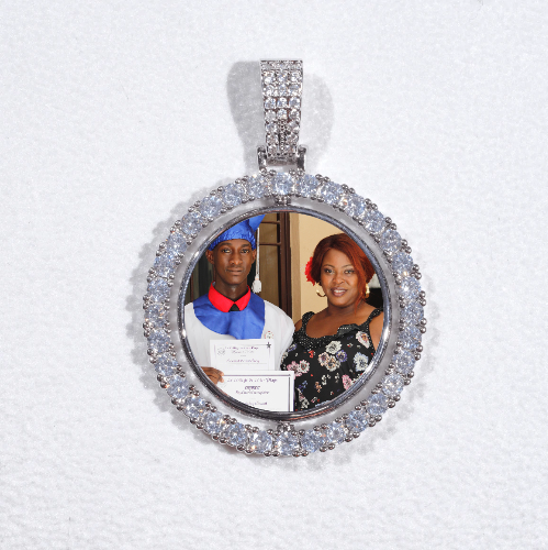 3D Spinning 2-Faced Custom Picture Pendant