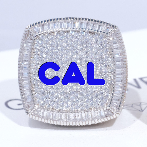 CUSTOM LETTER 3D ICED RING