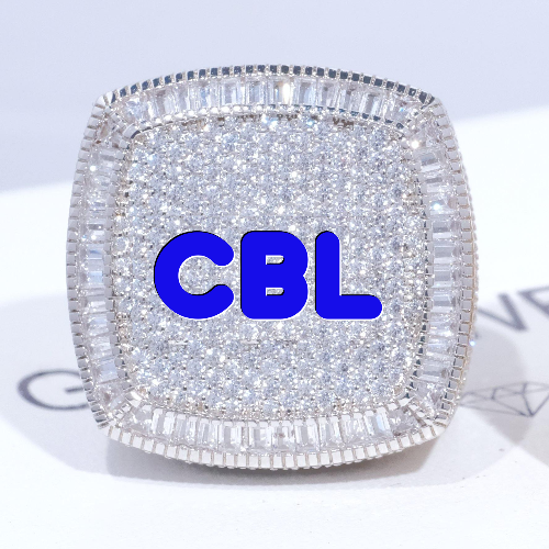 CUSTOM LETTER 3D ICED RING