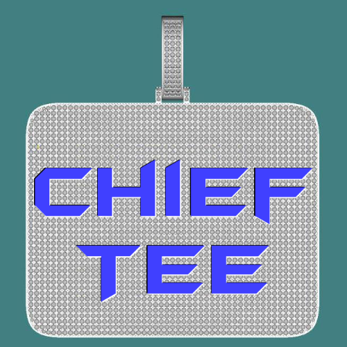 CUSTOM LETTER NECKLACE 3D BIG SQUARE