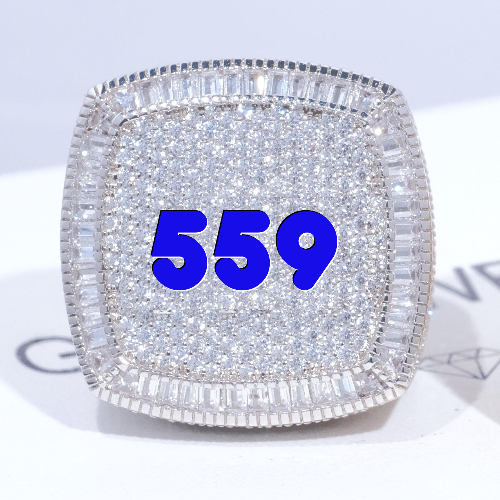 CUSTOM LETTER 3D ICED RING