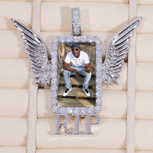 RIP WING 3D CUSTOM PICTURE PENDANT