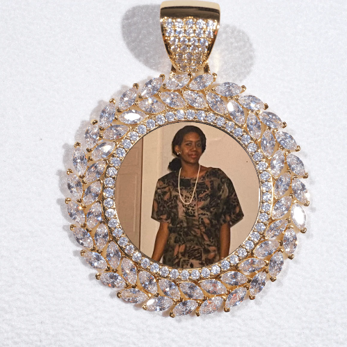 Large 3D Wheat Ear Custom Picture Pendant