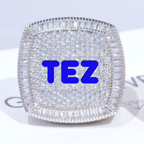 CUSTOM LETTER 3D ICED RING