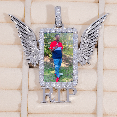 RIP WING 3D CUSTOM PICTURE PENDANT