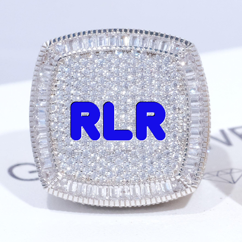 CUSTOM LETTER 3D ICED RING