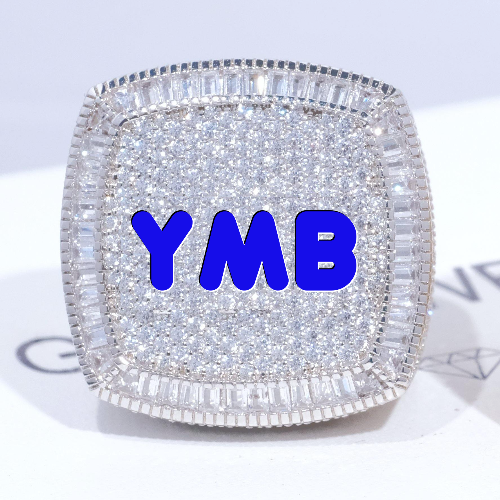 CUSTOM LETTER 3D ICED RING