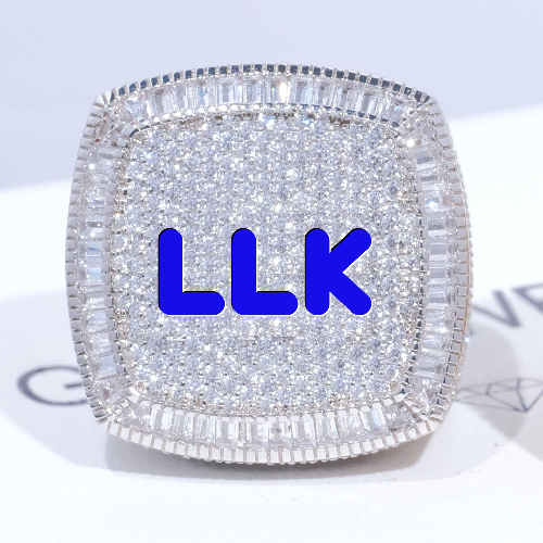 CUSTOM LETTER 3D ICED RING