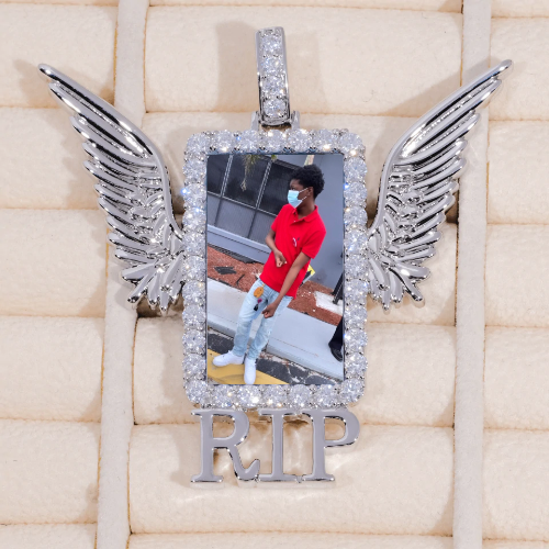RIP WING 3D CUSTOM PICTURE PENDANT