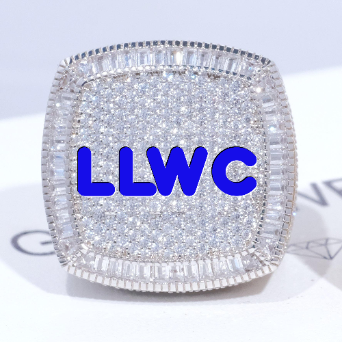 CUSTOM LETTER 3D ICED RING