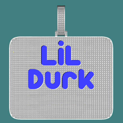CUSTOM LETTER NECKLACE 3D BIG SQUARE