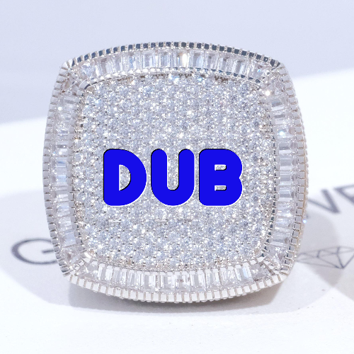 CUSTOM LETTER 3D ICED RING