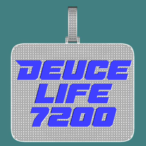 CUSTOM LETTER NECKLACE 3D BIG SQUARE