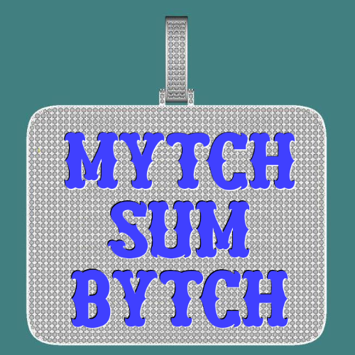 CUSTOM LETTER NECKLACE 3D BIG SQUARE