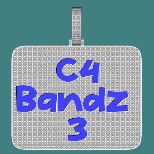 CUSTOM LETTER NECKLACE 3D BIG SQUARE