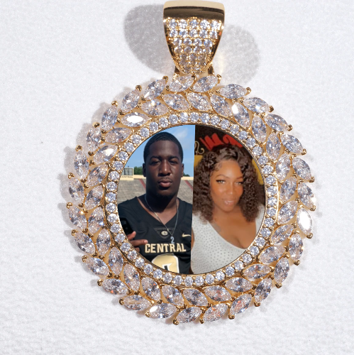 Large 3D Wheat Ear Custom Picture Pendant