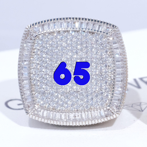 CUSTOM LETTER 3D ICED RING