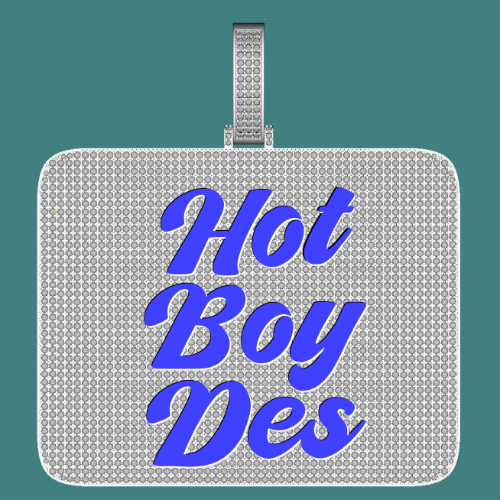 CUSTOM LETTER NECKLACE 3D BIG SQUARE