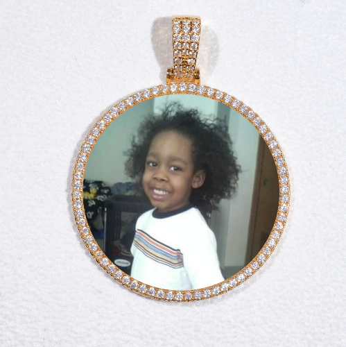 MEDIUM 3D CIRCLE CUSTOM PICTURE PENDANT