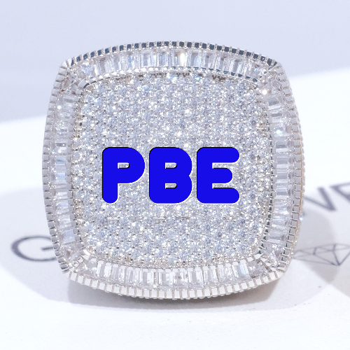 CUSTOM LETTER 3D ICED RING