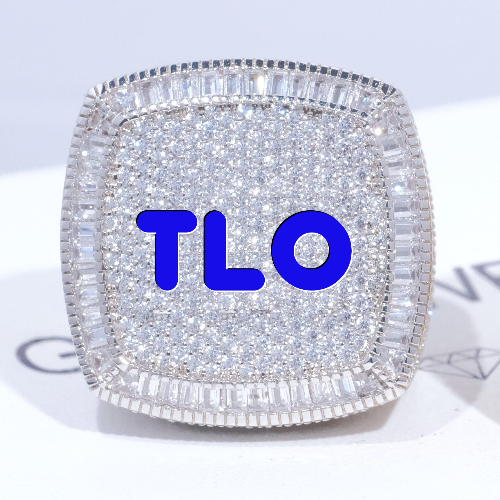 CUSTOM LETTER 3D ICED RING