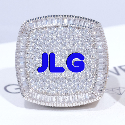 CUSTOM LETTER 3D ICED RING